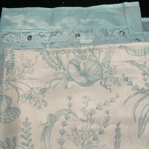 Tropical Shower Curtain and Matching Liner